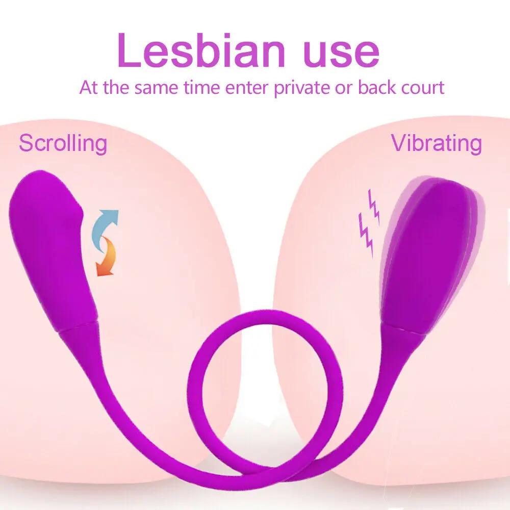 Vibromasseur Pliable à Double Vibration pour Femme, Boules Vaginales, Plug Anal Anal, Jouets Sexuels