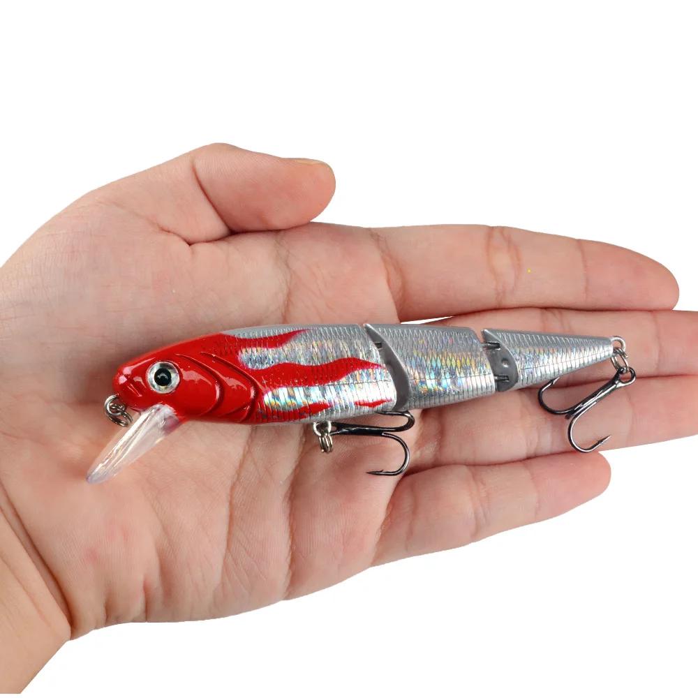 Leurre de pêche dur avec yeux de poisson 3D, appâts artificiels imbibés, matériel de pêche à la carp