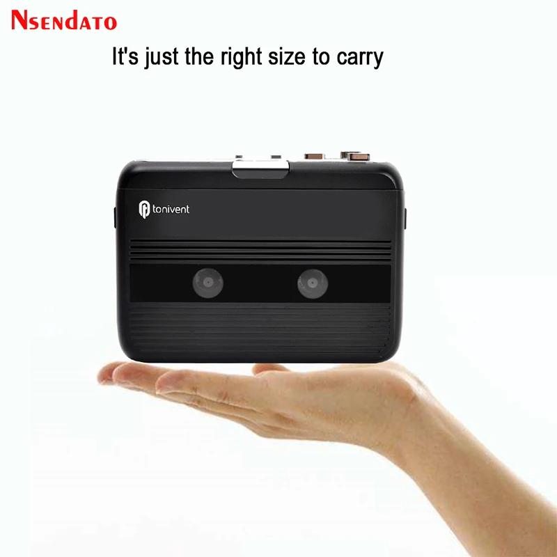 Radio FM autonome portable avec fonction d'inversion automatique, enregistreur et lecteur de cassett