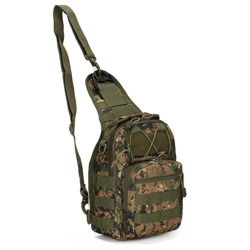 Sac à bandoulière tactique Oxford étanche 800D, petit sac de poitrine, sac à dos de sport de plein a