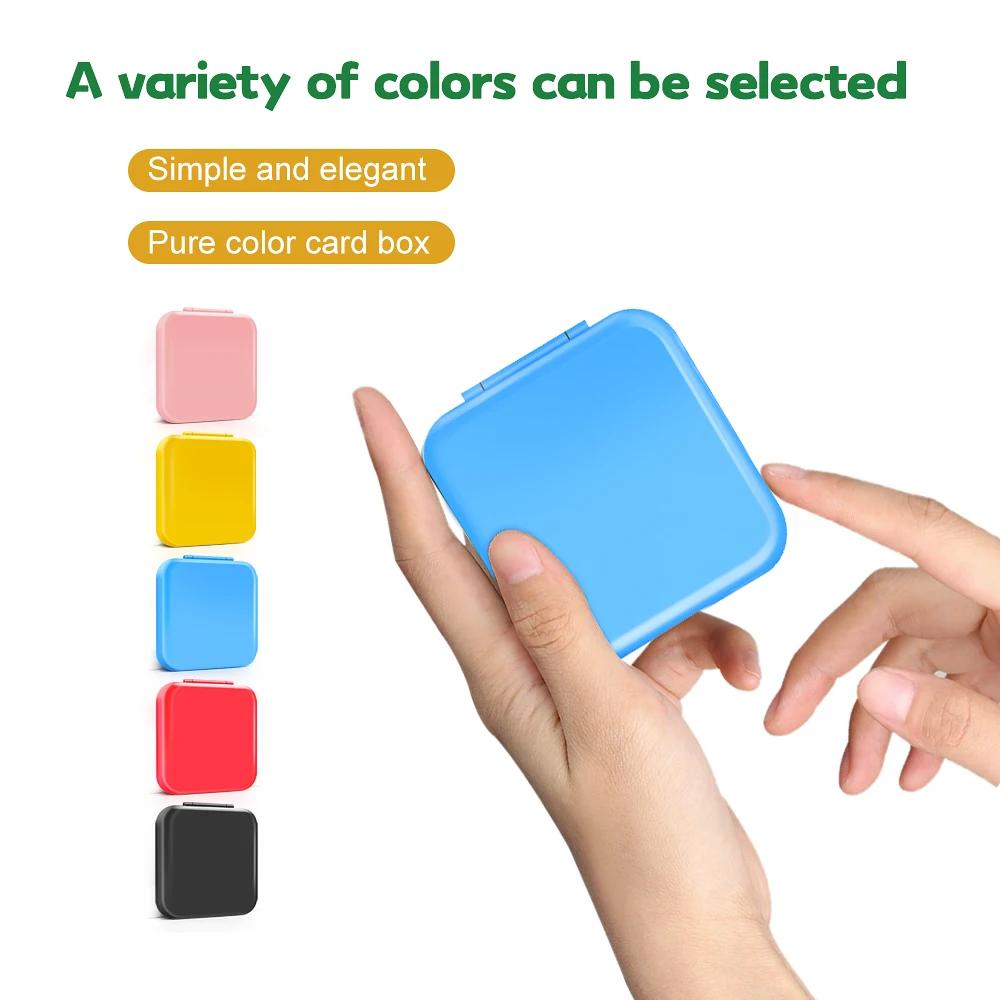 Boîte de rangement de cartes de jeu Nintend Switch, coque rigide colorée avec 24 emplacements pour c