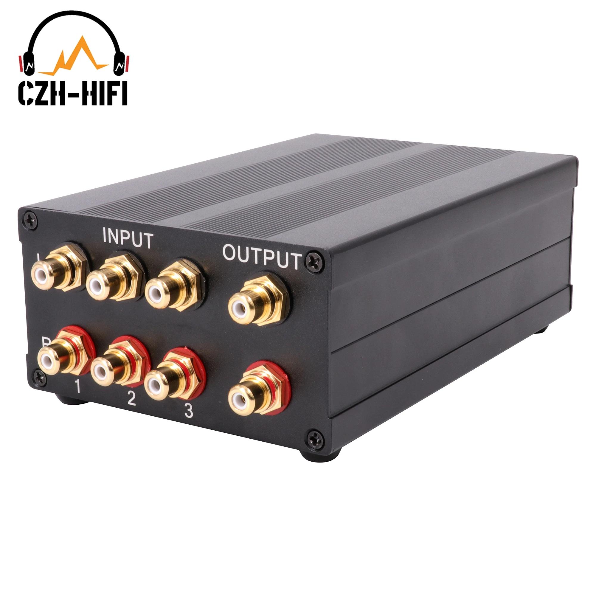 Sélecteur de source audio entièrement en aluminium usiné, convertisseur de commutation, séparateur d