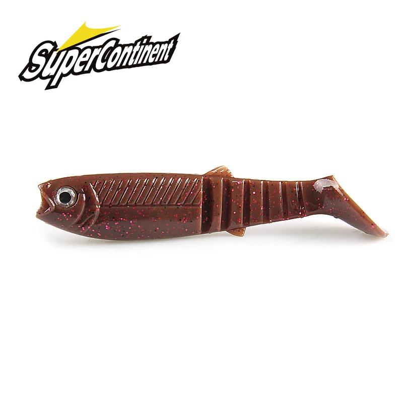 Supercontinent nouveaux appâts cannibale 3D couleur bicolore odeur appât 96mm/80mm/62mm pêche poisso