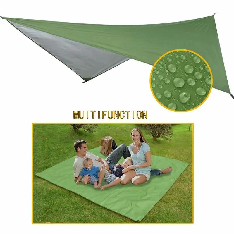 Hamac de Camping moustiquaire et auvent de hamac hamac en Nylon Portable sangles d'arbre de mouche d