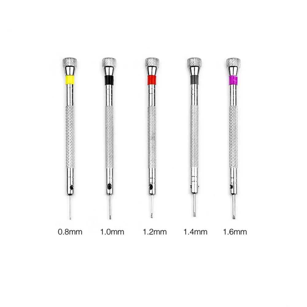 Tournevis en acier de 0.8 à 1.6mm pour la réparation de montres, outils de montre portables, retrait