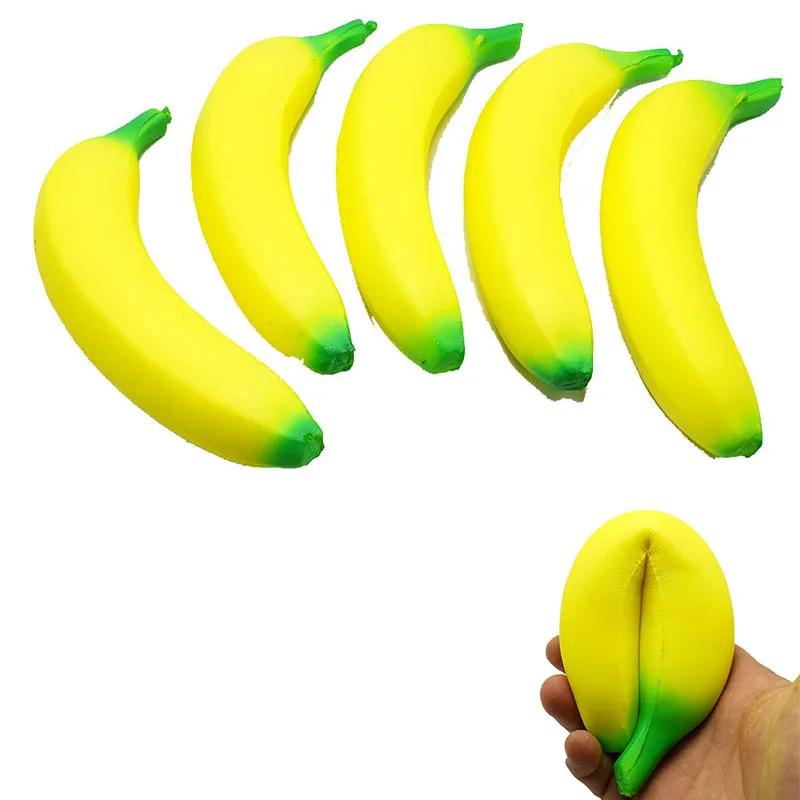Jouets banane Anti-stress, Jumbo à montée lente, jouet à presser aux fruits, drôle, Anti-Stress, réd