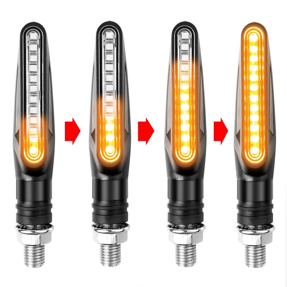Clignotants LED directionnels pour moto, feu stop, feu arrière, lampe DRL