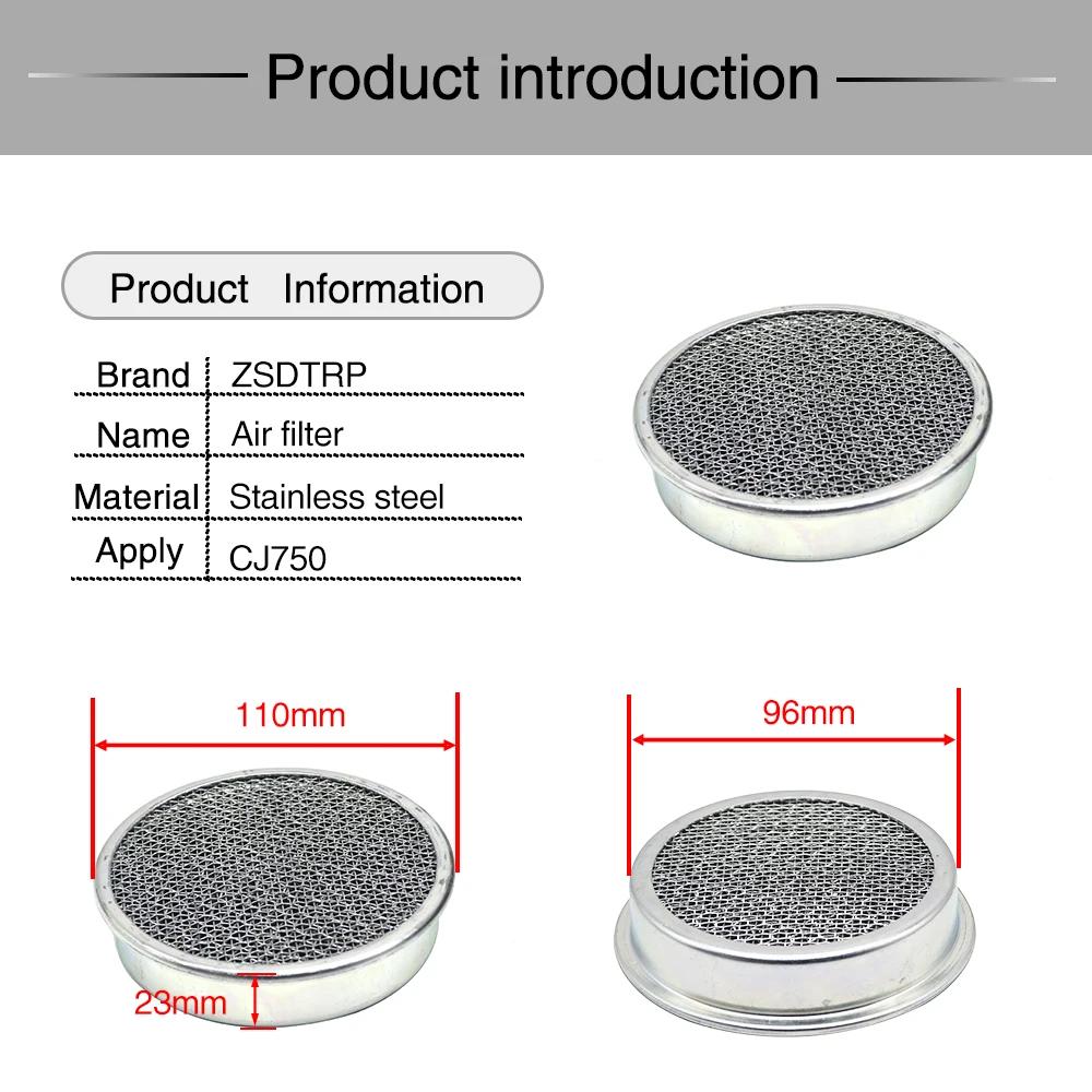 Alconstar- 1 pièces rétro 750CC CJ-K 750 filtre à Air moto pour Ural M72 pour BMW R1 R51 R61 R71 K75