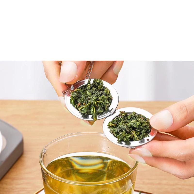 Boule de thé à épices en acier inoxydable, infuseur à thé, sphère de verrouillage, passoire à maille
