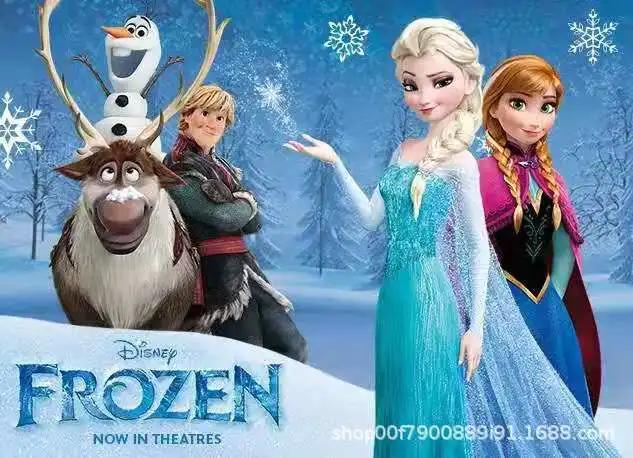 Jouet en peluche OlPG pour enfants, bonhomme de neige mignon, dessin animé, princesse beurre, Elsa, 