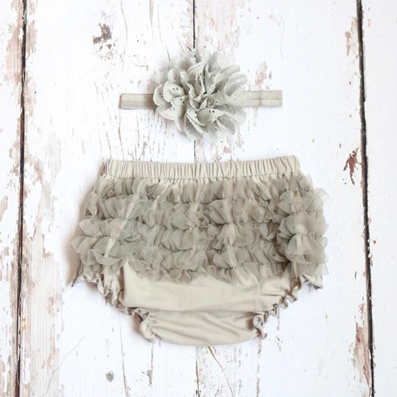 Short bouffant en dentelle de coton pour bébé, mignon couvre-couche pour bébé, short à fleurs pour n