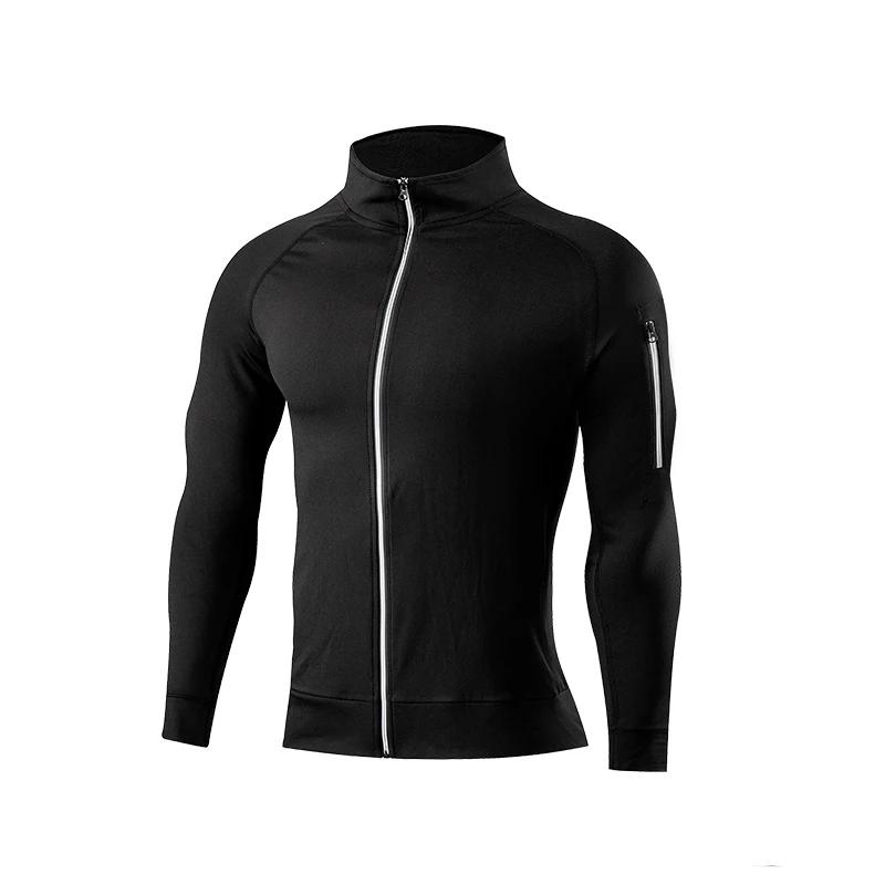 Manteau sport homme poches fitness course jogging sweat-shirt vêtement entraînement
