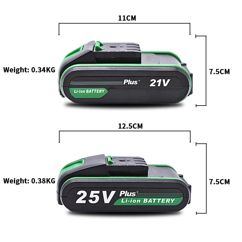 Batterie au lithium 12V 16v 21v 25v PLUS, haute qualité, perceuse électrique rechargeable, batterie 