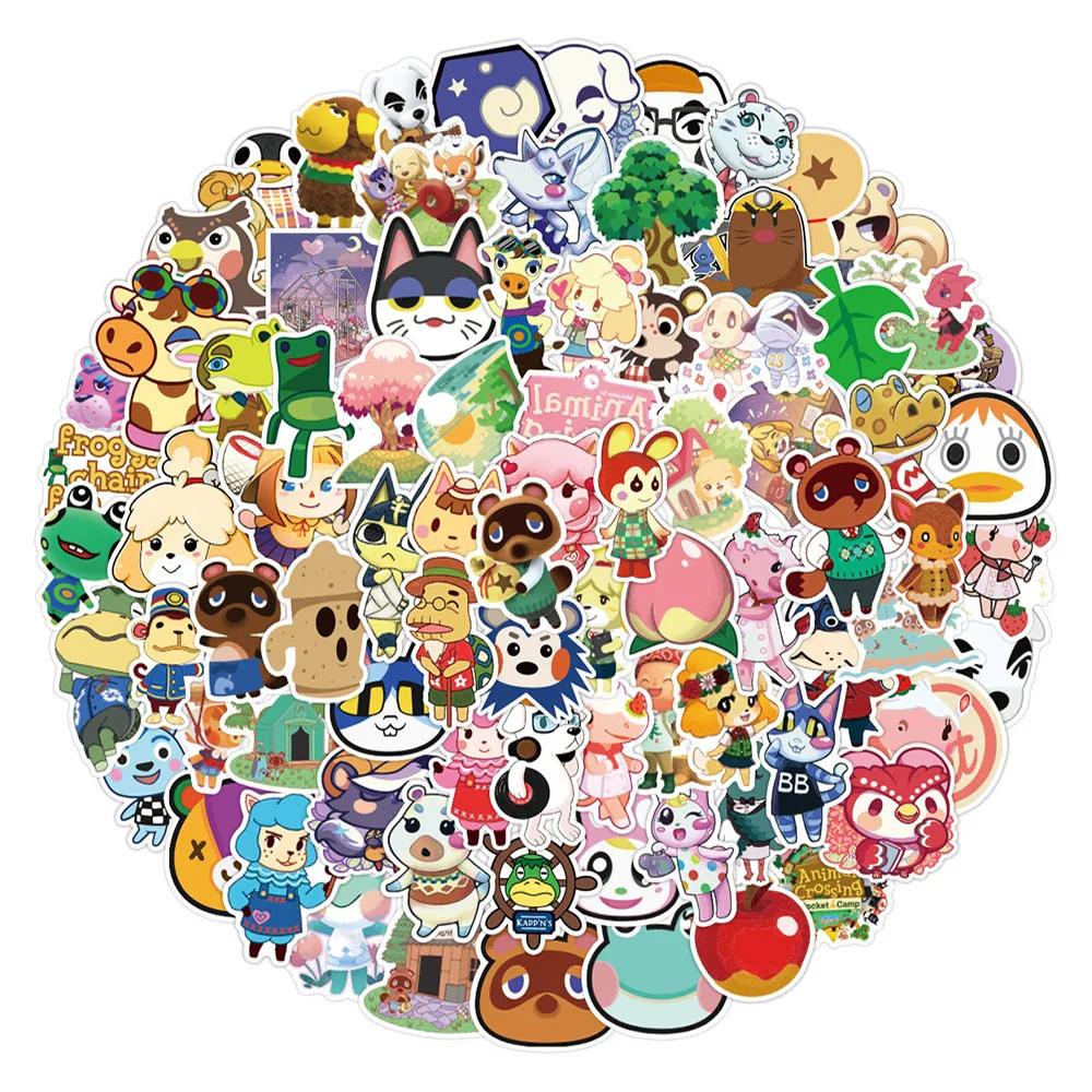 10/30/50/100 pièces jeu mignon Animal Crossing Graffiti autocollants dessin animé décalcomanies Scra