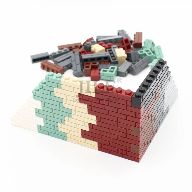 Blocs de Construction à monter soi-même, figurines murales, briques 1x2 1x3 1x4 points, jouets créat