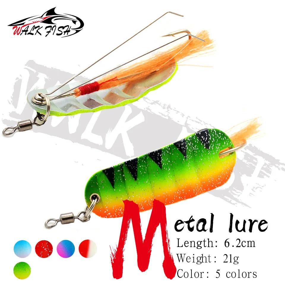 WALK FISH 1 pièces 21g nouveau poisson d'hiver forme leurre de pêche sur glace Mini 6.2 cm tête d'ap