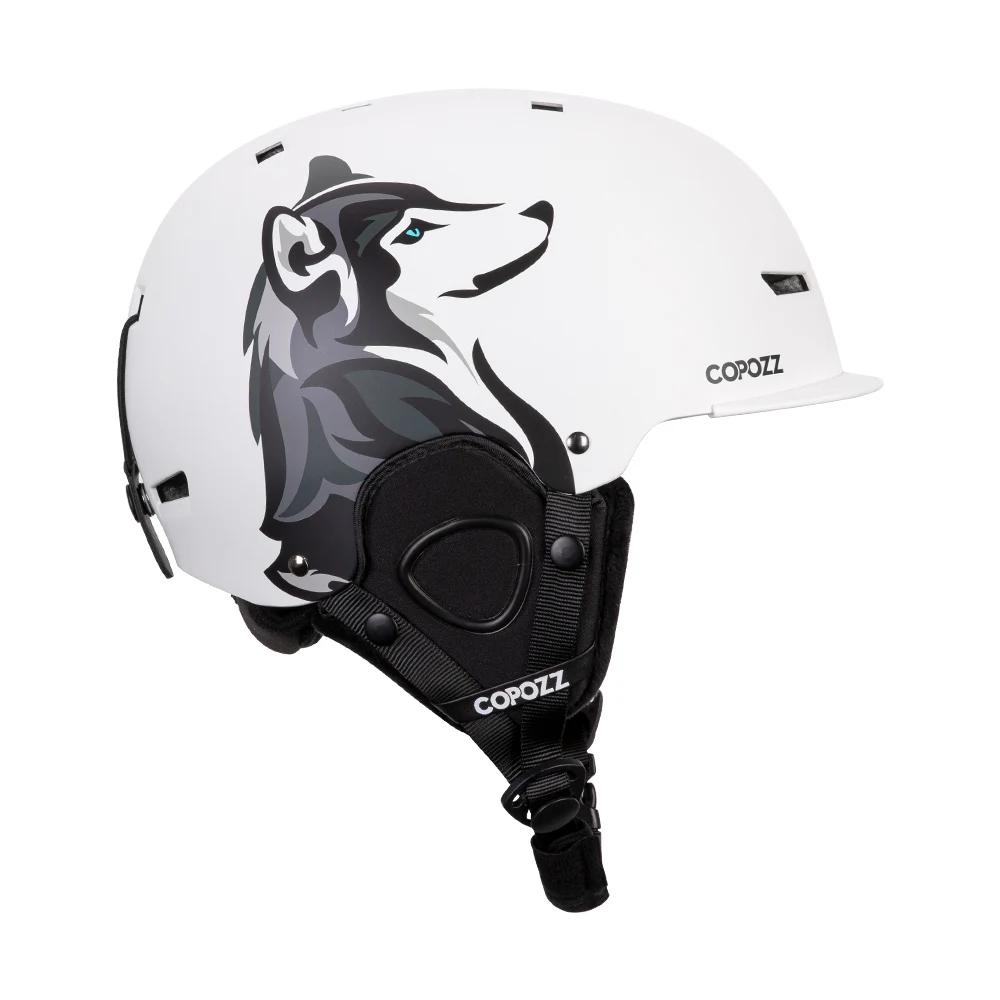 COPOZZ nouveau casque de Ski dessins animé demi-couvert Anti-impact casque de sécurité cyclisme Ski 