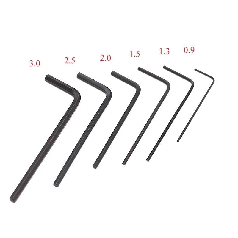 Clé hexagonale plate pour ordinateur M0.9 M1.27 M1.5 M2.5 M3 M4, Allen métrique, extrémité à pointe 