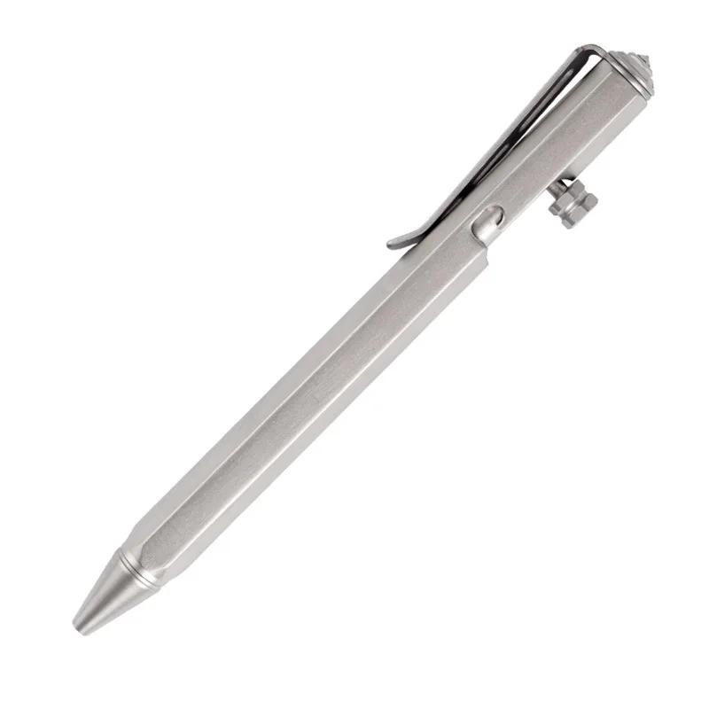 EDC – stylo en alliage de titane, avec Collection d'écriture, multifonctionnel, Portable, pour l'ext
