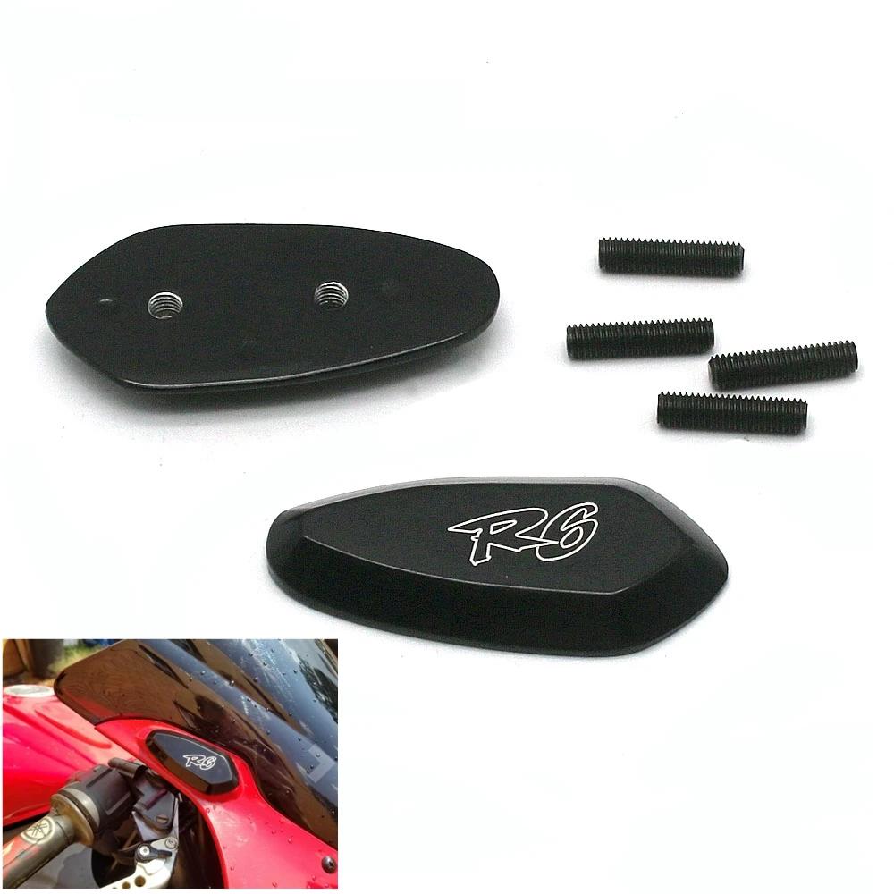 Bloc de miroir noir pour moto, plaques de Base pour Yamaha YZF-R6 1999-2007 YZF R6 1999 2000 2001 20