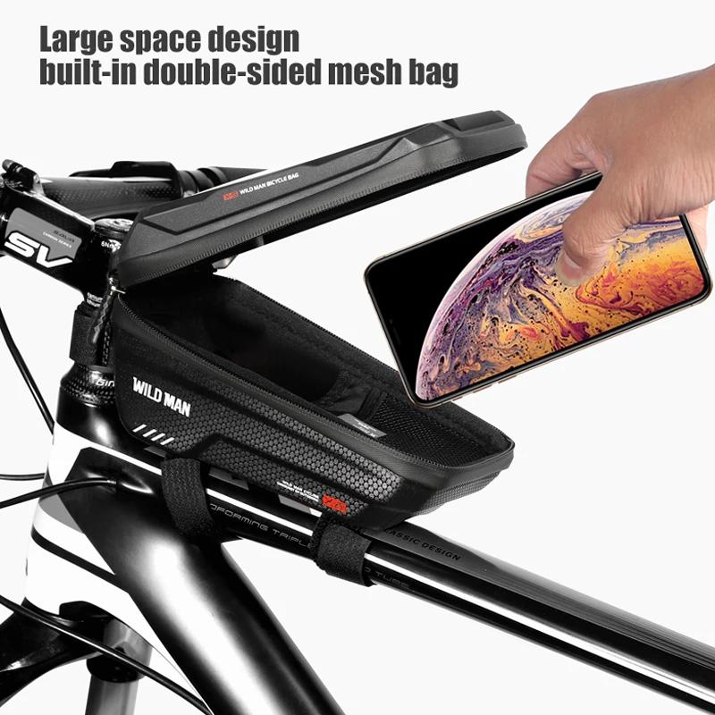 WILD MAN X2 sac de vélo EVA coque rigide écran tactile étanche haute capacité vélo de route VTT Anti