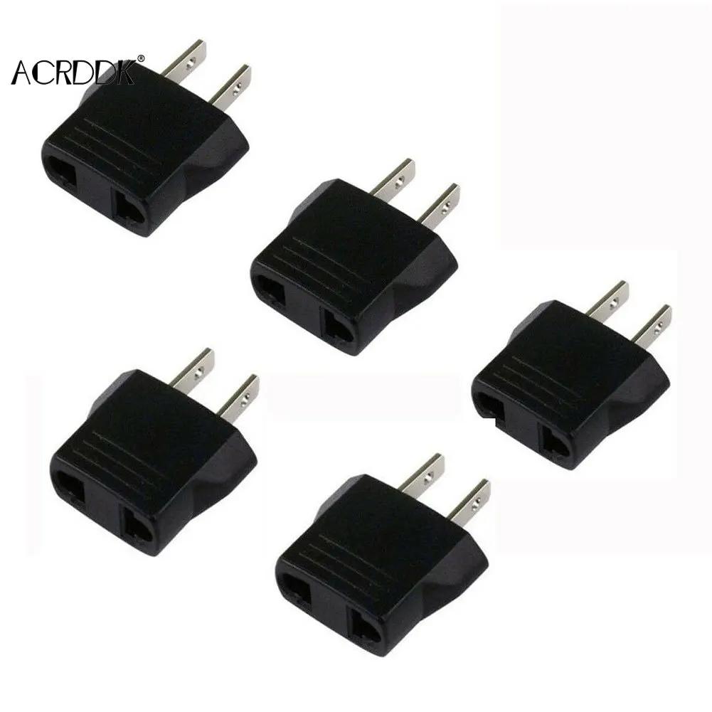 Adaptateur de Conversion 110V à 220V, 5 pièces, prises ue/US, adaptateur de voyage, convertisseur po