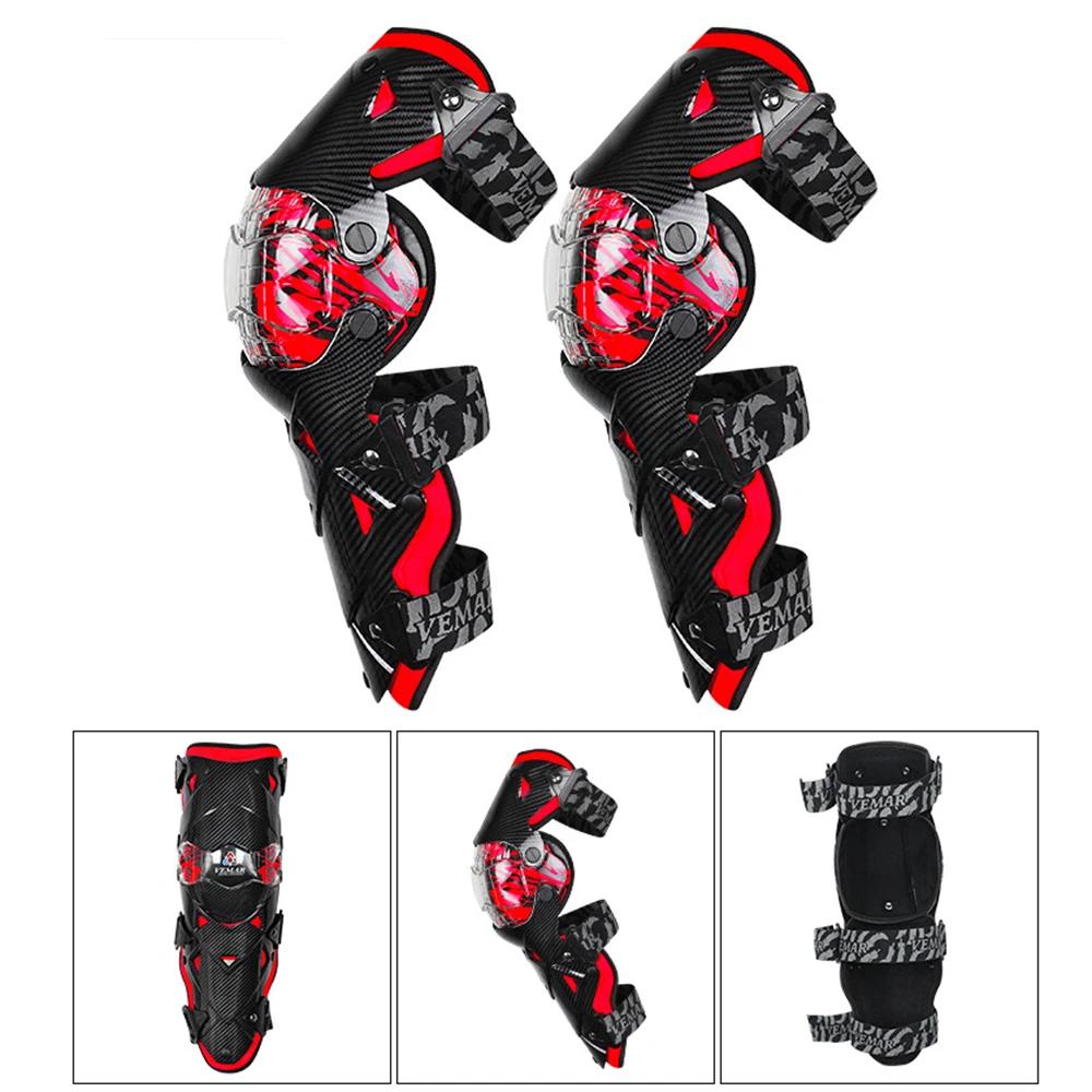 Genouillères de Motocross rouges genouillère de Moto Protection de Moto équipement de Motocross prot