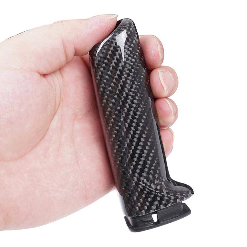Couvercle de poignée de frein à main universel en fibre de carbone véritable pour BMW F32 F33 F36 E6