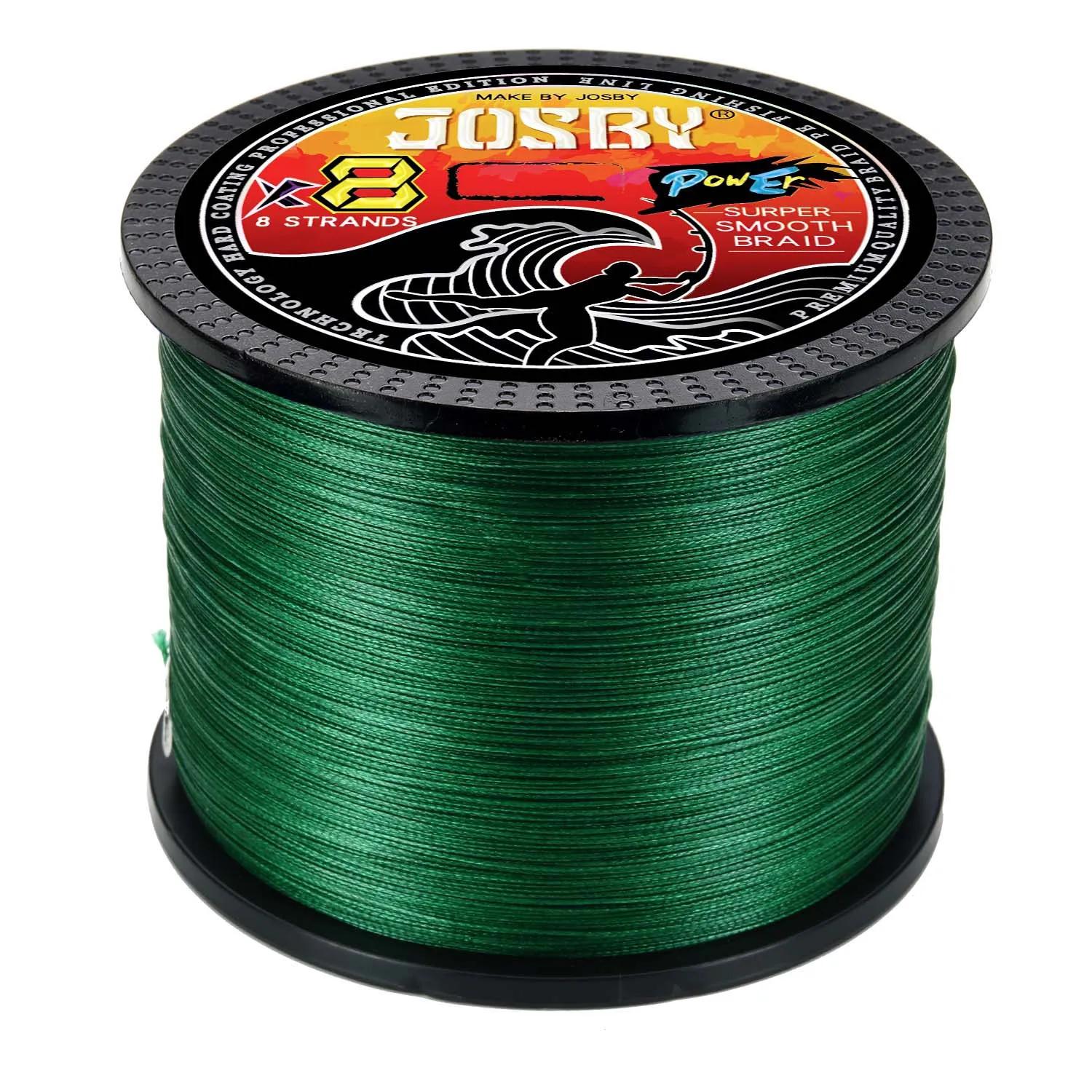 JOSBY 200M 300M 500M 1000M multicolore 100% PE 8 fil tressé 4 brins Multifilament ligne de pêche jap