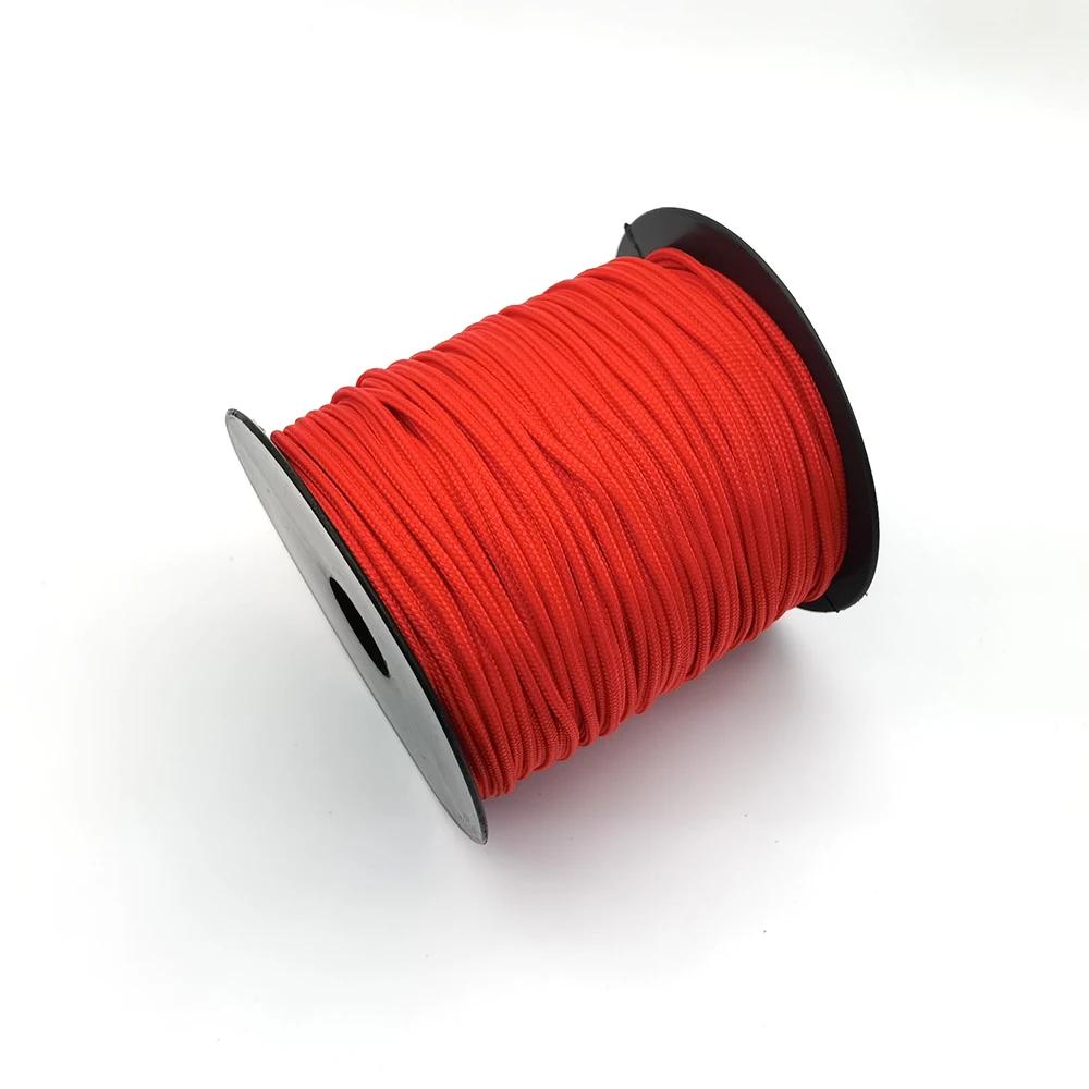 100M un support noyaux Paracord corde 2mm extérieur Polyester Parachute cordon Camping survie parapl