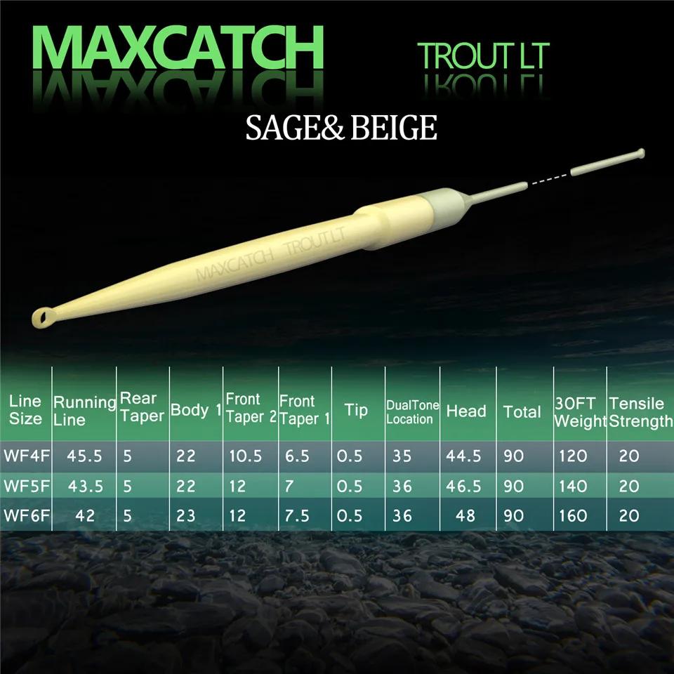 Ligne de pêche à la mouche à la truite Maximumcatch 90FT 4/5/6wt ligne de mouche flottante avant de 