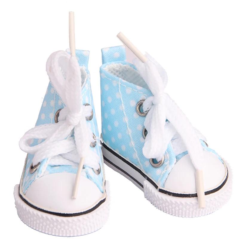 Chaussures en toile pour poupée EXO Nancy, 5cm, faites à la main, 12 couleurs, Mini chaussures en to