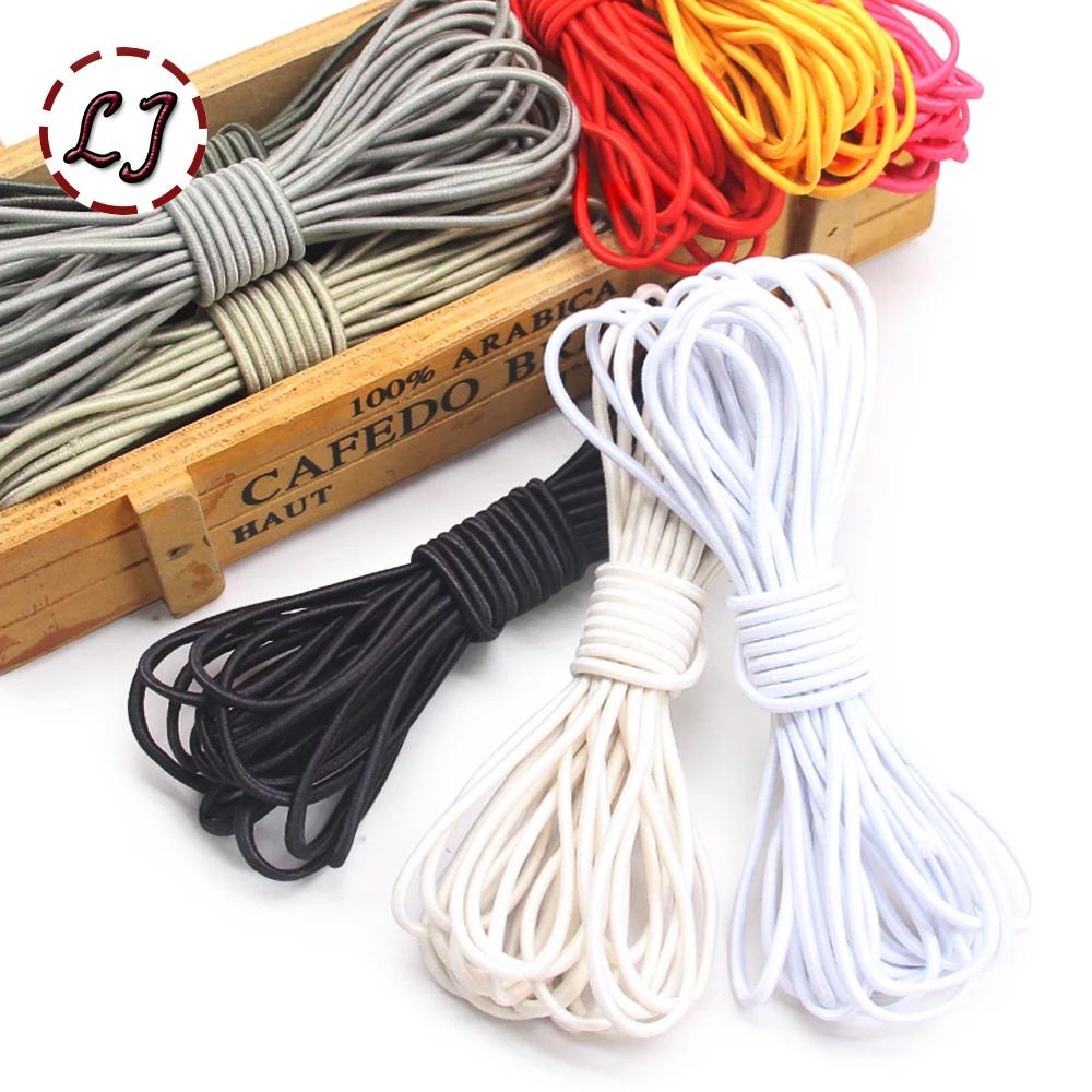 Corde élastique de 2.5mm, cordon de choc, fil extensible pour accessoire de vêtement, artisanat fait