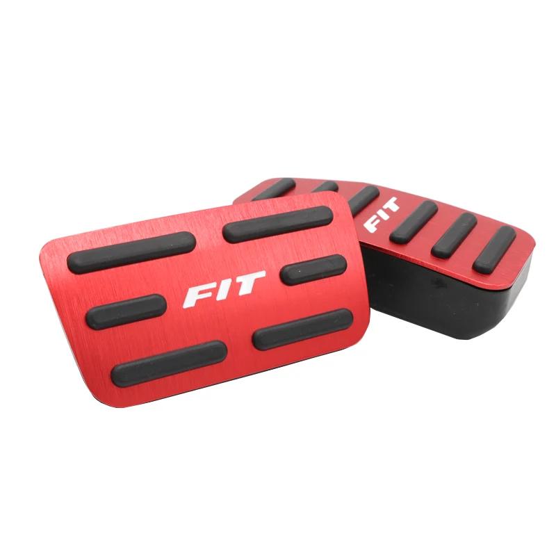 Couvercle de pédale d'accélérateur de frein de voiture, 3 couleurs, 2 pièces/ensemble AT pour Honda 
