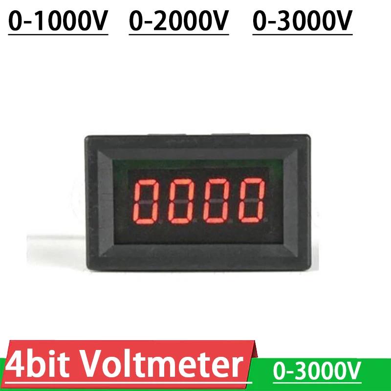 Voltmètre LED 4 bits DC 0-1000V 2000V 3000V, affichage numérique LED de haute précision, voltmètre h