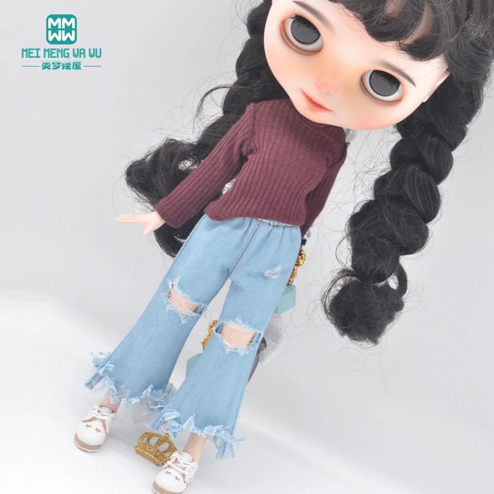 Convient aux accessoires de vêtements de poupée Blyth Azone OB22 OB24, pull à col roulé de couleur b