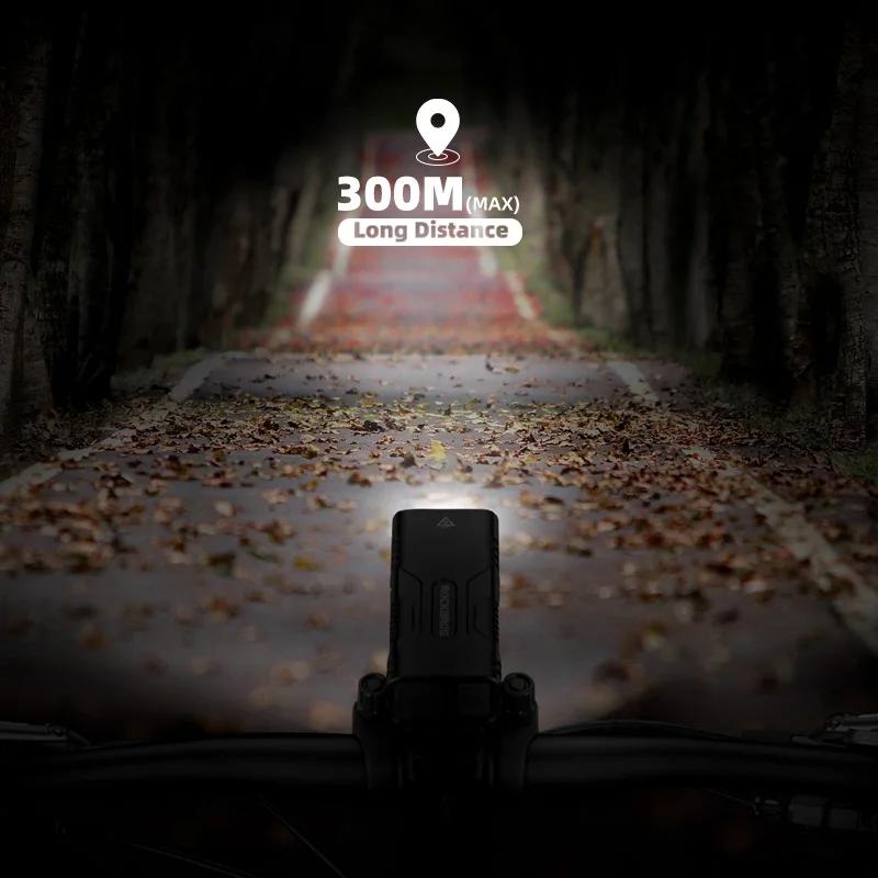 ROCKBROS 2T6 LED vélo lumière 10W 10000 mAh vélo avant lampe de poche vélo équipement vtt phare Supe
