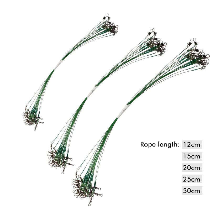 MEREDITH ligne de pêche en acier Anti-morsure 15 cm-30 cm fil d'acier Leader avec accessoire de pêch