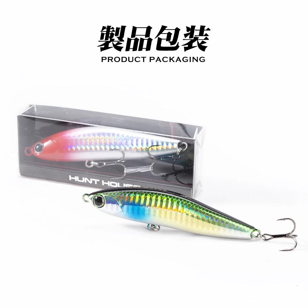 Hunthouse crayon coulant leurre de pêche 70mm/13.5g 95mm/24g pêche à la traîne Stickbaits Wobblers a