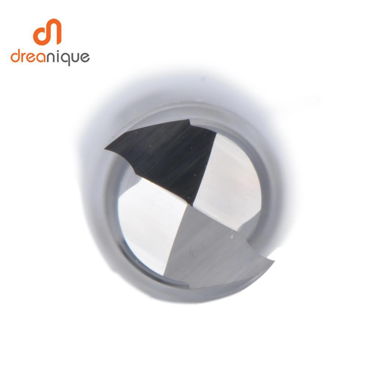 Dreanique-Fraise en carbure monobloc à 2 cannelures, fraise en bout en carbure, mèche de toupie en s