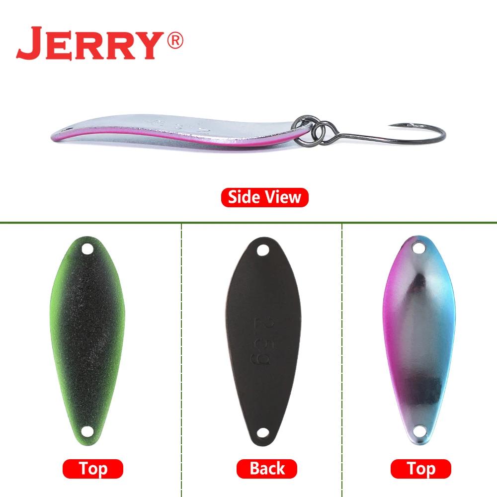 Jerry Lacerta pêche spinning cuillère leurres 1.9g 2.5g Aera truite pêche à la traîne crochets simpl