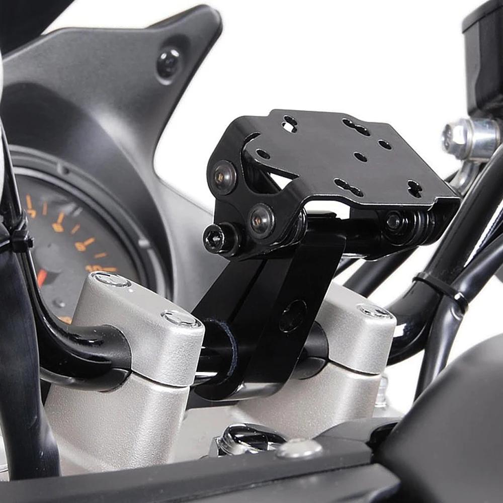 Universel nouveau pour Ø 22mm guidon nouveau noir moto téléphone GPS support avec pince de guidon