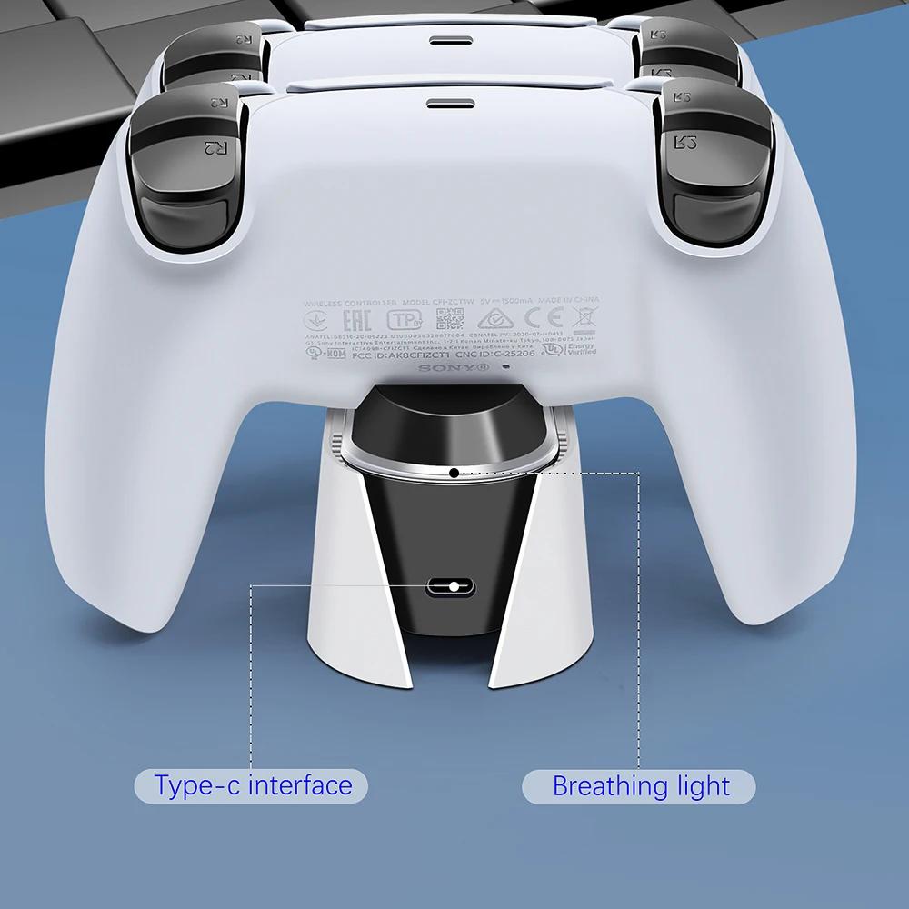 Station de chargement pour contrôleur PS5, 5V 2a, chargeur rapide pour Joystick DualSense avec lumiè