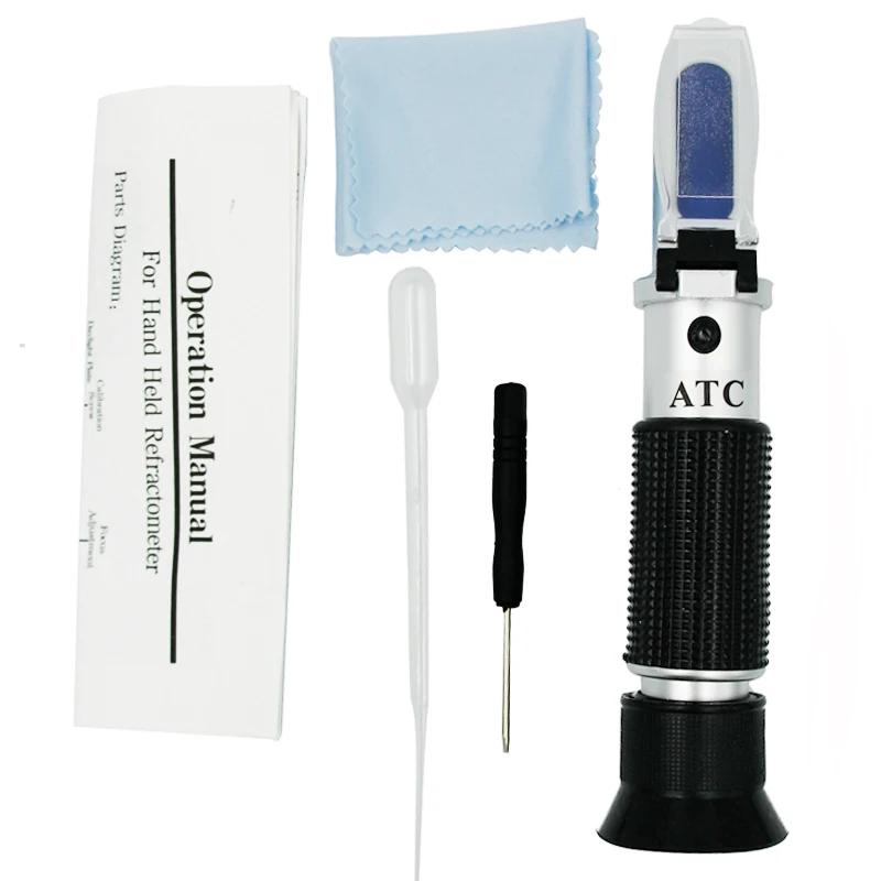 Réfractomètre de sucre portatif, densimètre de Concentration de sucre 0-32% Brix, testeur de sacchar