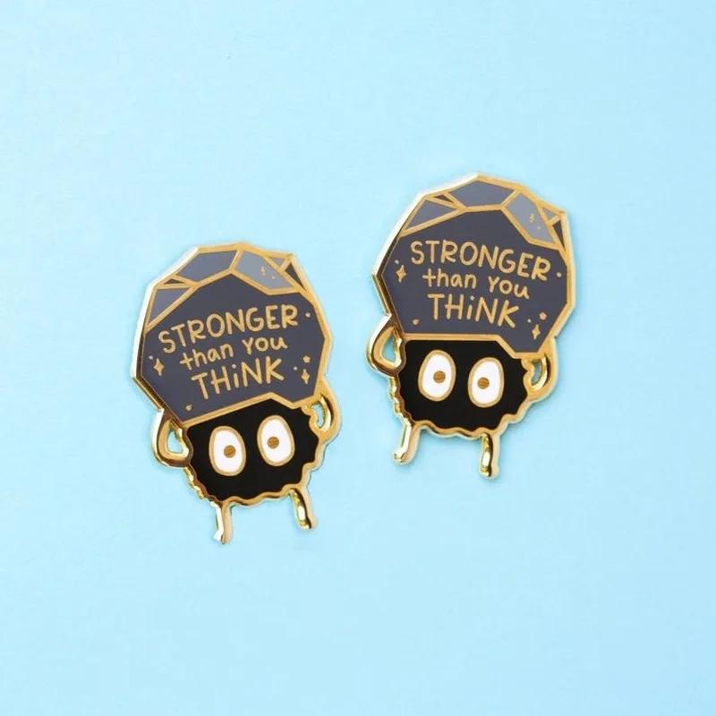 Broches en émail dur plus fort que vous pensez, médailles à la mode, broche fourmi, Badge à revers e