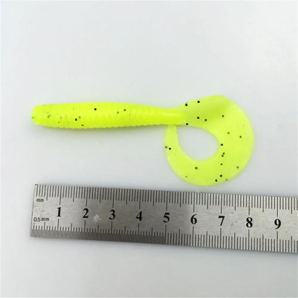 Leurres souples en silicone avec odeur de poisson, appâts artificiels pour carpe et bar, 5 pièces/lo