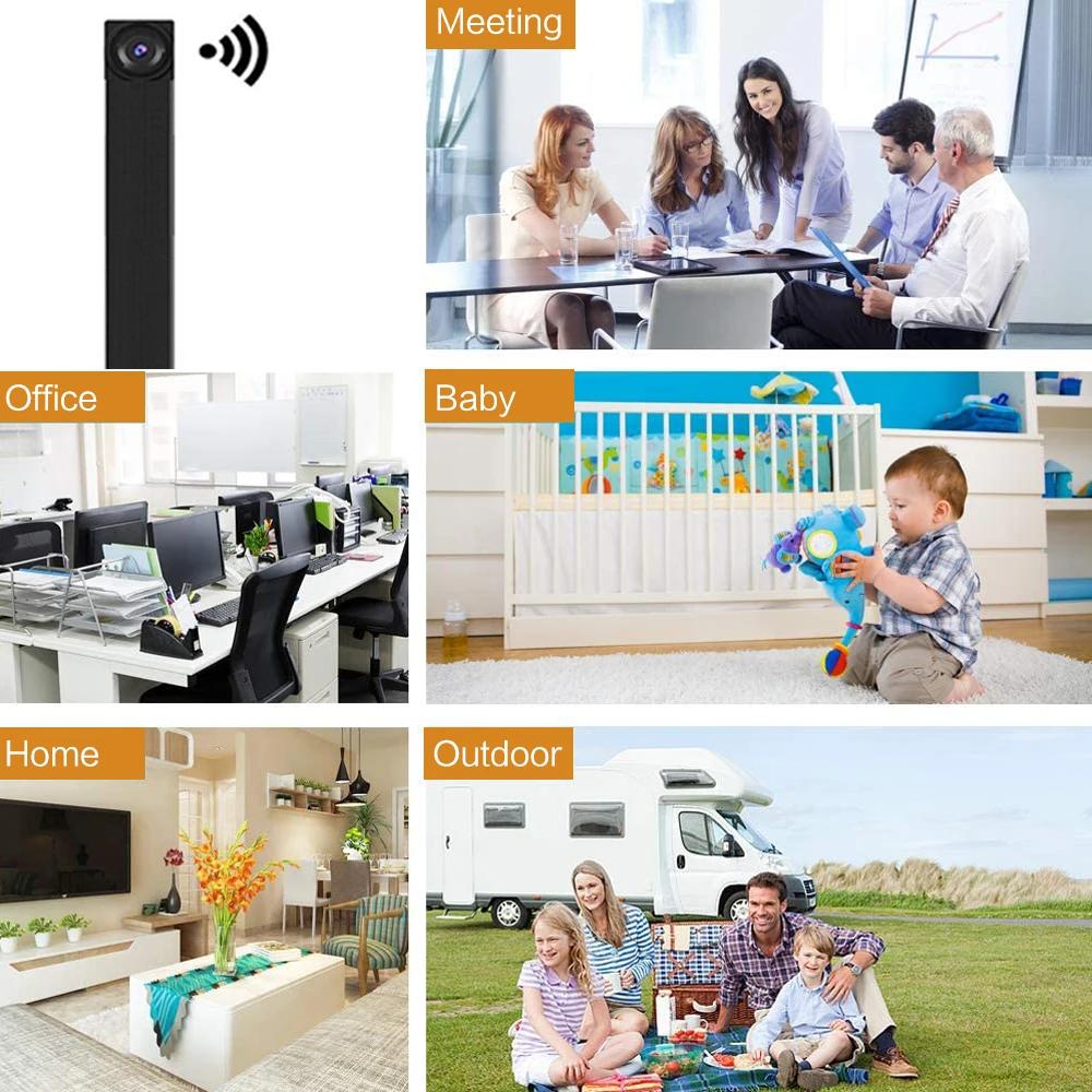 HD 1080P WiFi IP Mini caméra enregistreur vidéo en temps réel sécurité à domicile Micro caméscope br