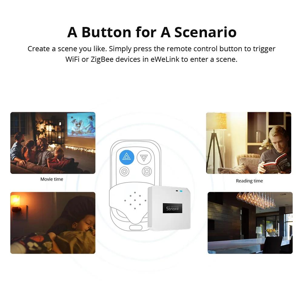 SONOFF RF Bridge R2 433MHz RF Wi-Fi passerelle sans fil scène intelligente prise en charge de la séc