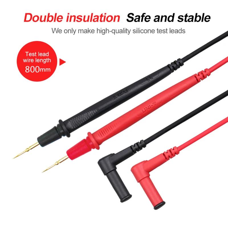 Câble de Test multimètre UNI-T UT-L72 10A 1000V, pointe d'aiguille, câble de stylo, sondes de mesure