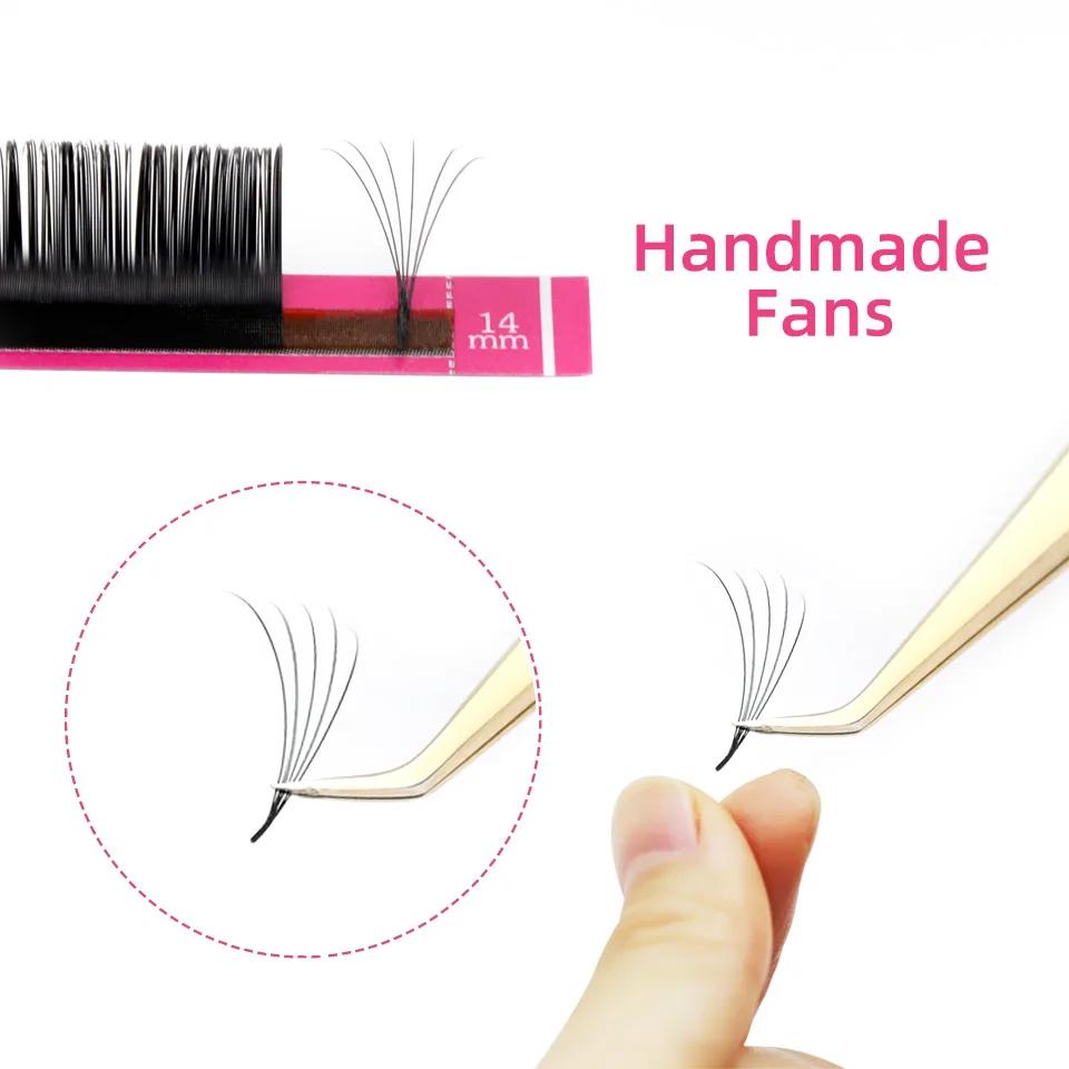 Fournitures d'extension de cils en cachemire noir doux, faux vison de qualité supérieure, cils indiv